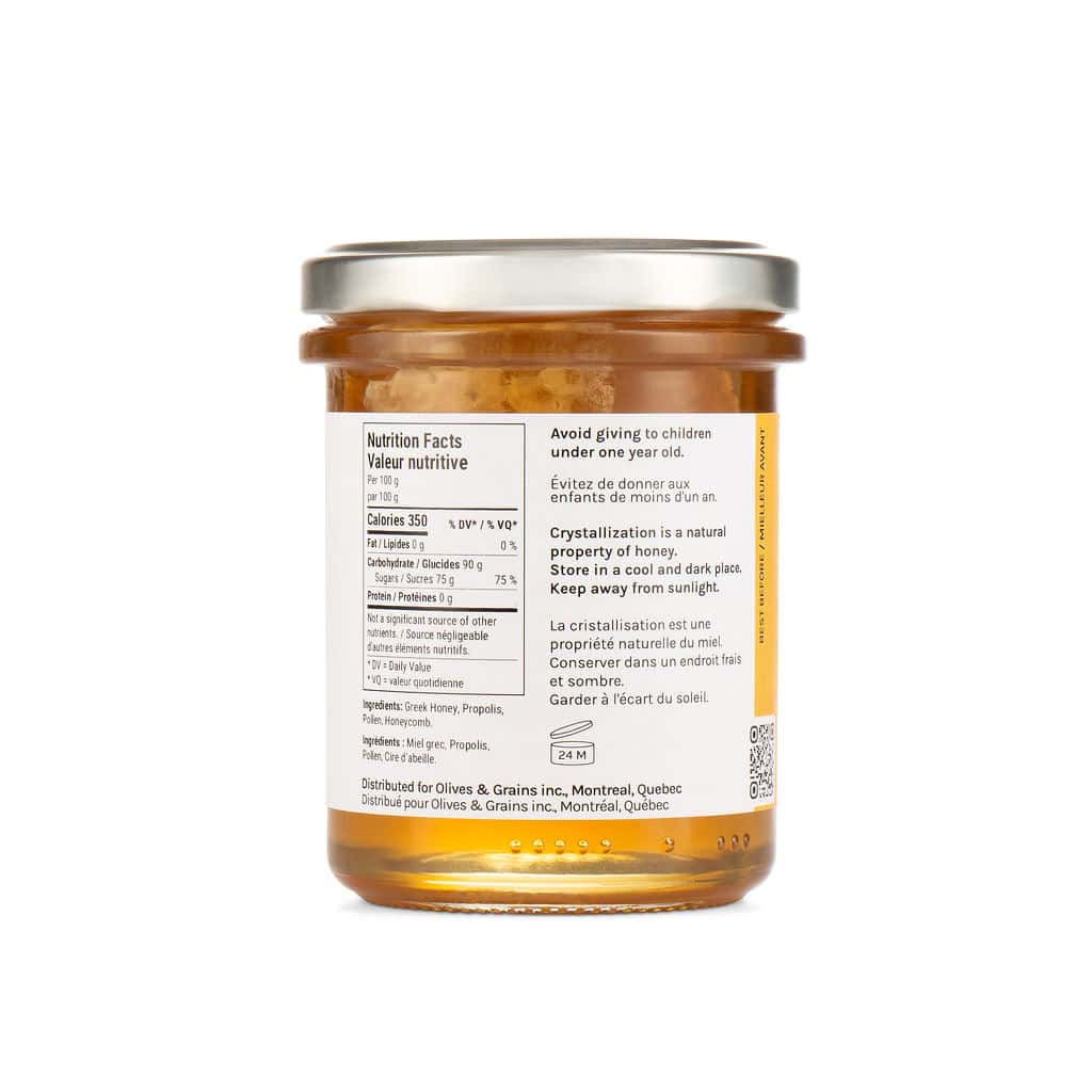 Miel avec cire d'abeille