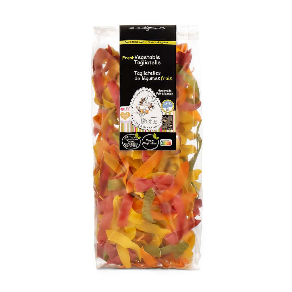 Fresh vegetable pasta vegan handmade fresh greek product